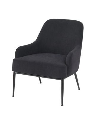 Velvet Modern Accent Chair with Metal Legs