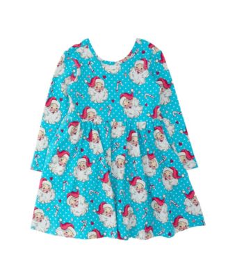 Baby Girls' Pretty Presents Knit Long-Sleeve Fit & Flare Dress