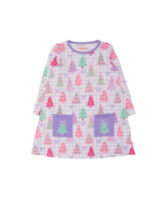 Baby Girls' Holly Candy Canes Long-Sleeve A-Line Knit Dress