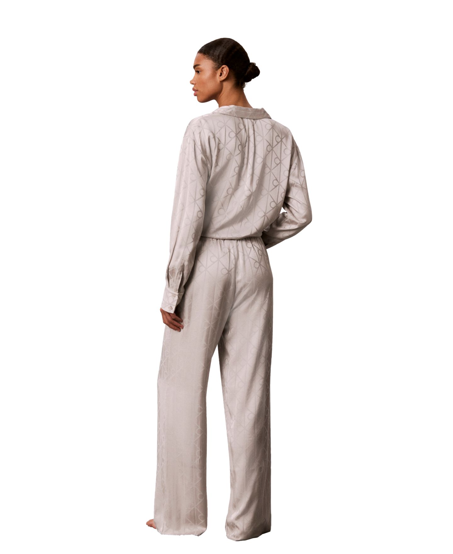 Пижамные брюки Sheen, широкие штанины, атлас — Calvin Klein, цвет: Атласный — фото 3