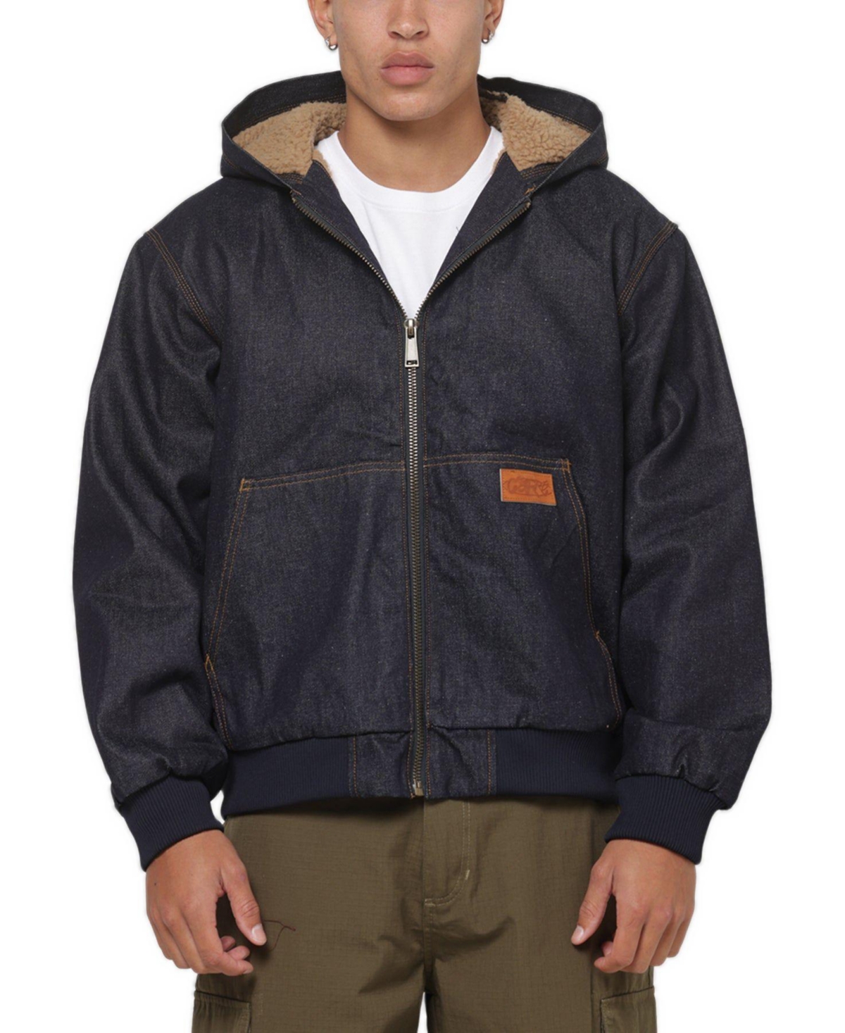 Carre Men's Sherpa Lined Zip Hoodie -Jackets