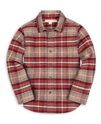 Toddler Boys' 2T-5 Long-Sleeve Cotton Plaid Flannel Shirt