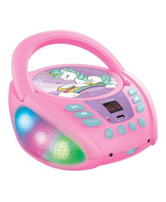 Unicorn Portable Bluetooth CD Player with Light Effects, Model RCD109UNI