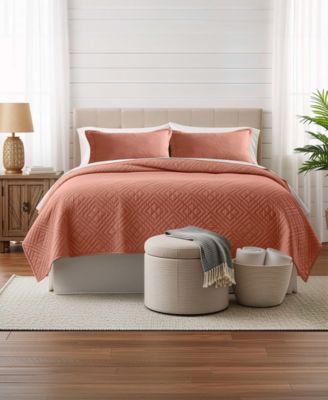 Diamond Embossed 5-Piece Quilt Set, King/California King