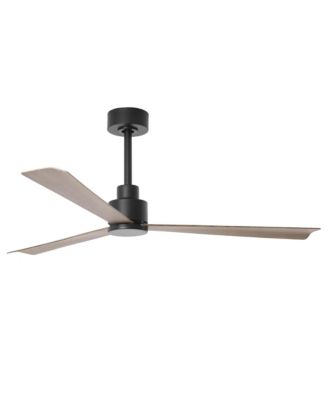 52inch Modern Wood Grain Industrial 6-Speed Reversible DC Motor Ceiling Fan with Remote