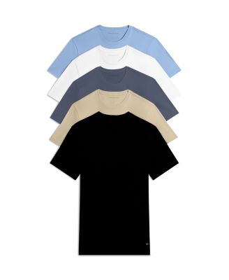 Men's Cotton Classic Crewneck T-Shirts, Pack of 5