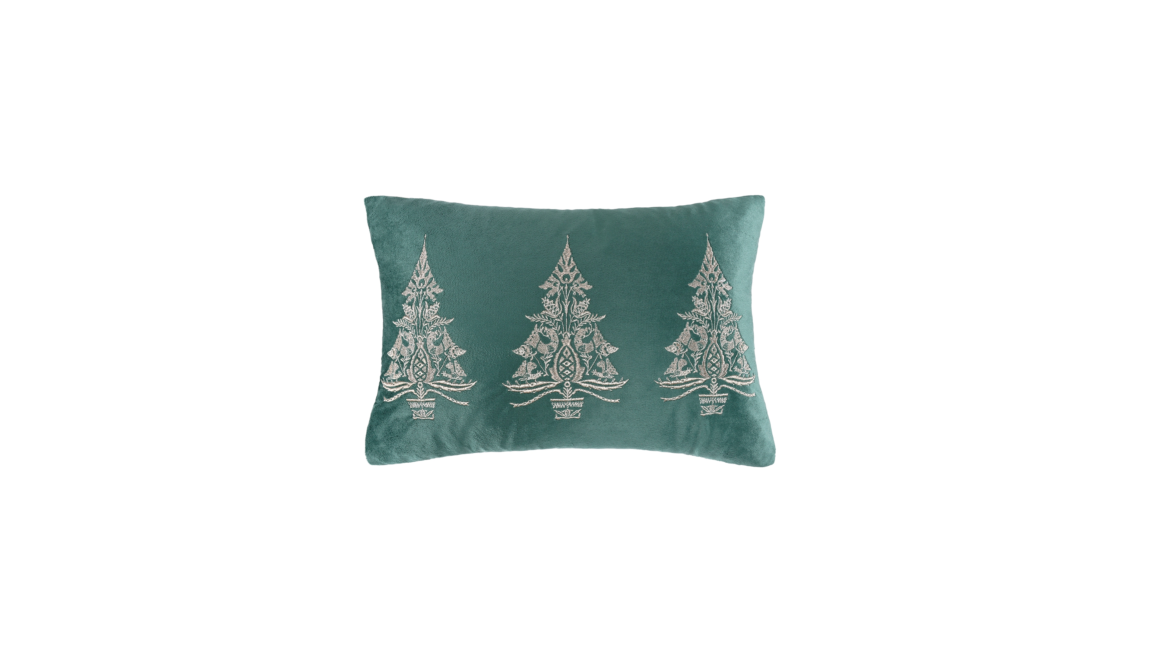 Levtex Home Holly Thistle Embroidered Decorative Pillow, 12" x 18"