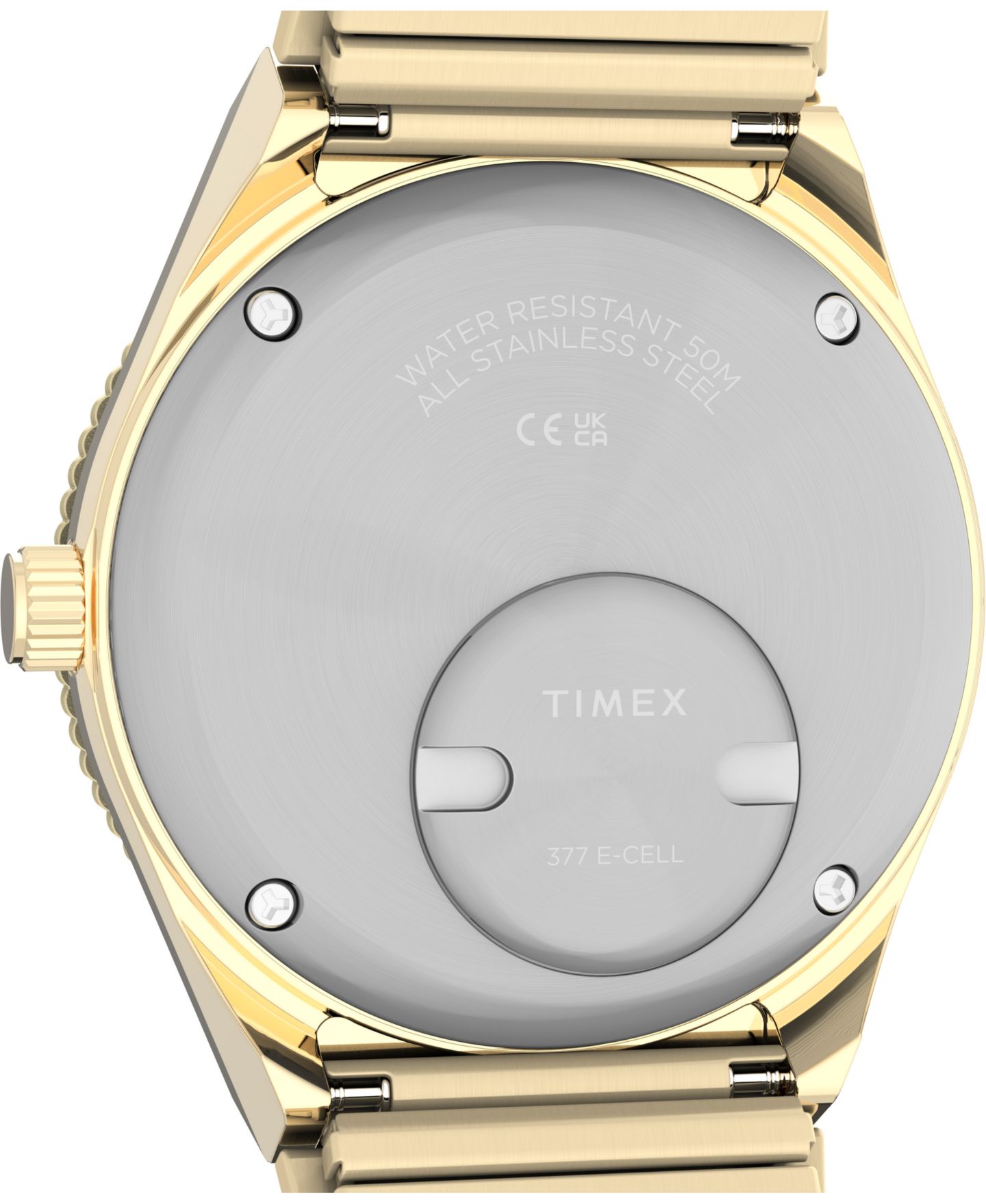 Женские часы Timex Quartz Analog Q Mini Gold-Tone Stainless Steel 30mm — фото 4