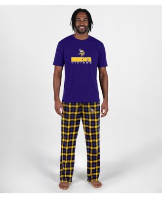 Men's Purple Minnesota Vikings Big Tall Highland Sleep Set