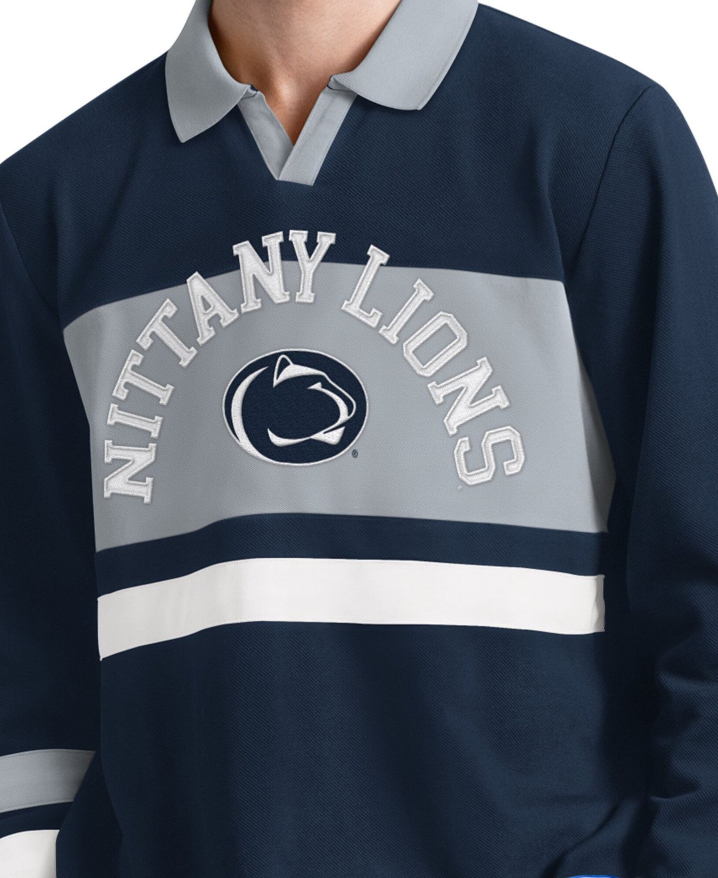 Мужская рубашка Starter Navy Penn State Nittany Lions Team Spirit Rugby — фото 2