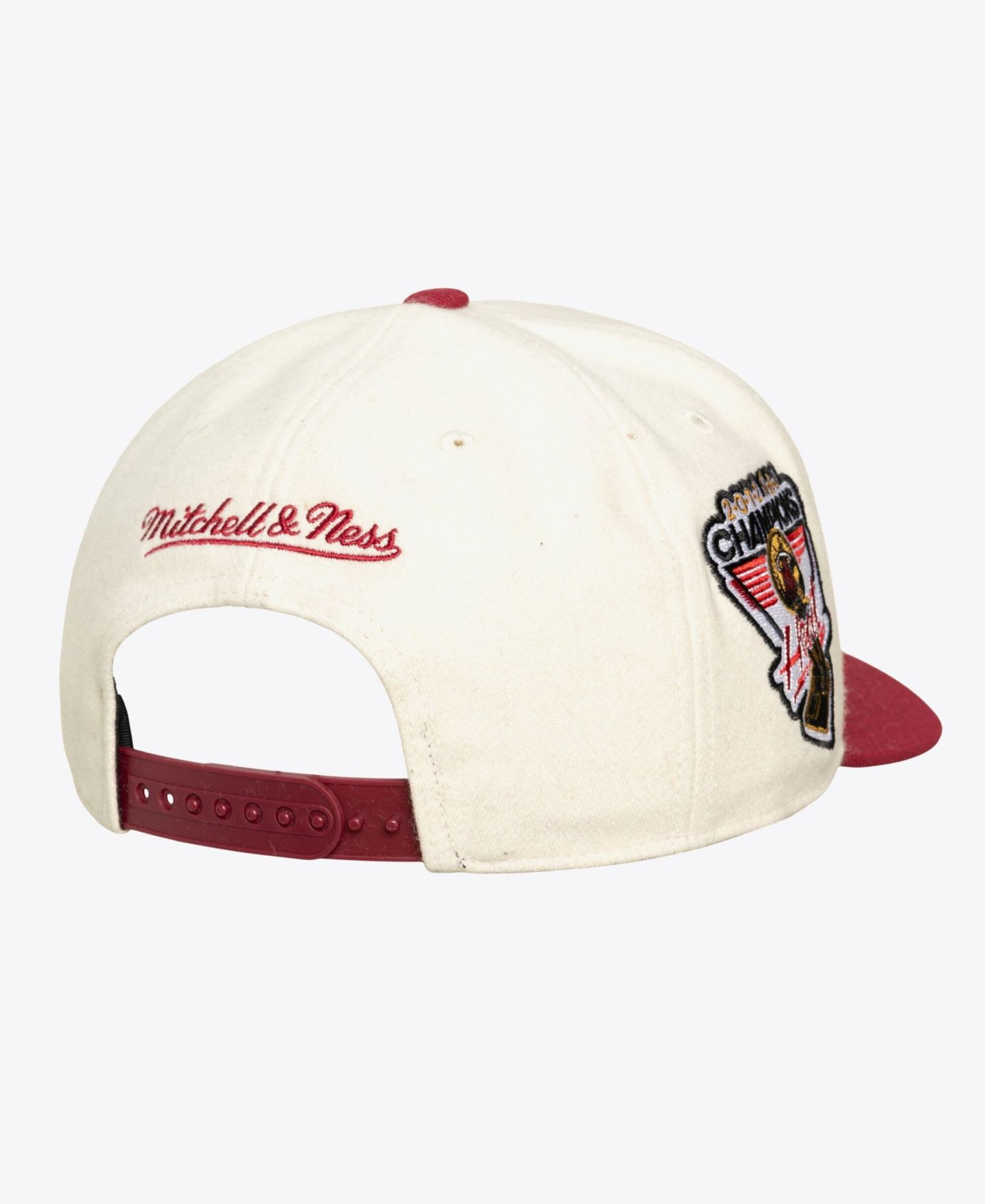 Кепка Mitchell & Ness Cream Miami Heat Cream Team Pro Adjustable Hat — фото 2
