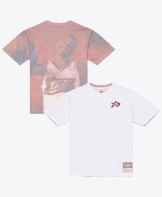 Men's Allen Iverson White Philadelphia 76ers Hardwood Classics Player Sublimated T-Shirt