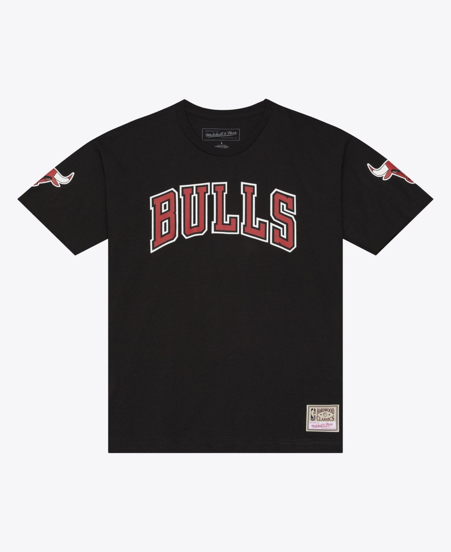 Мужская футболка Mitchell & Ness Dennis Rodman Black Chicago Bulls Hardwood Classics Name Number Classic — фото 2