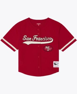 Women's Scarlet San Francisco 49ers Retro Roots Baseball Jersey