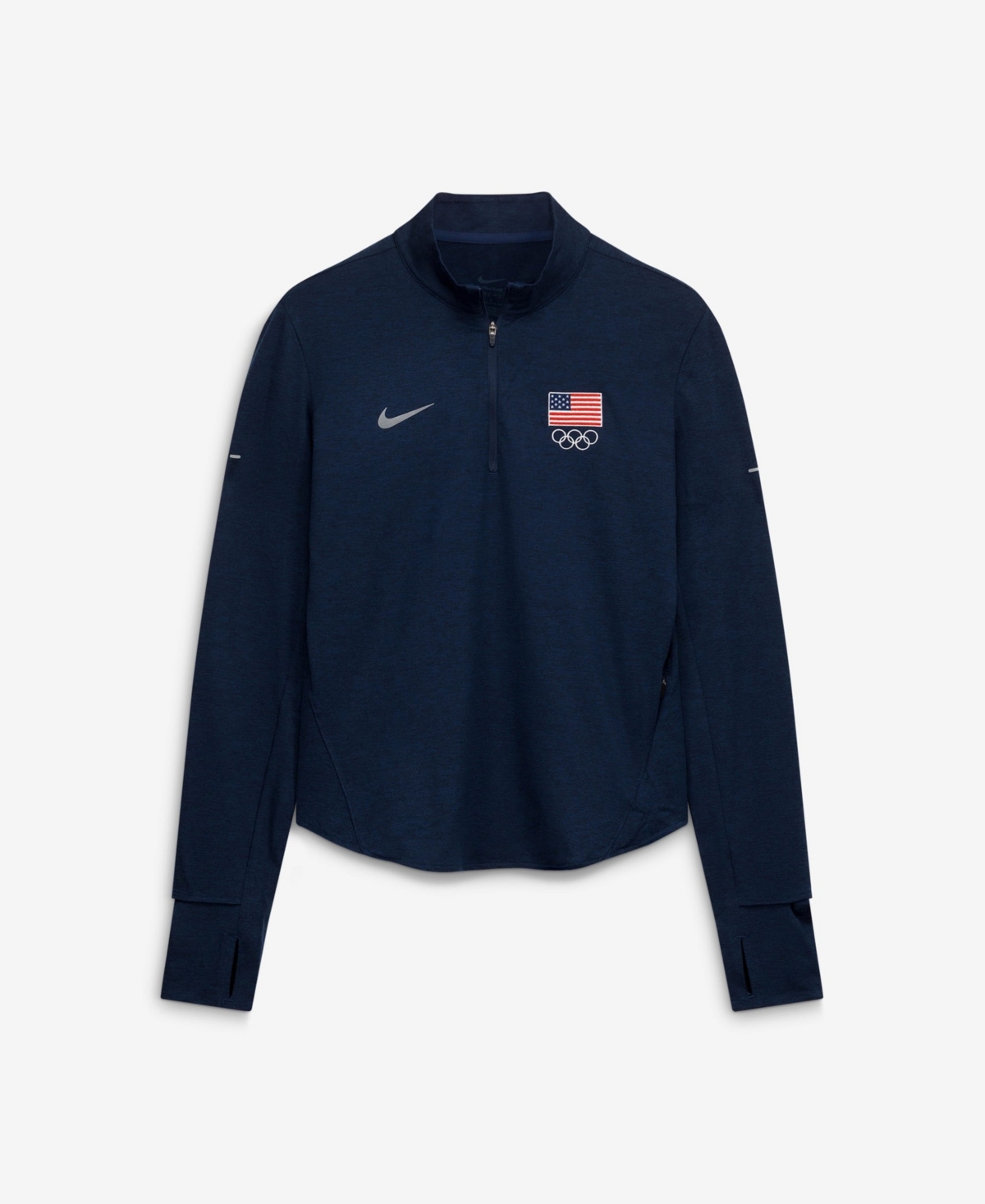 Nike Women's Navy Swift Dri-fit Half-Zip Pullover