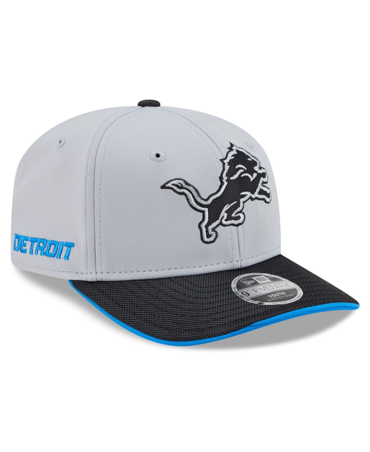 New Era Big Boys' and Girls' Silver Detroit Lions 2026 Rivalries Collection 9SEVENTY Adjustable Hat - Silver, Black