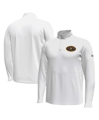 Men's White Notre Dame Fighting Irish 2026 Shamrock Series Football Icon Quarter-Zip Pullover