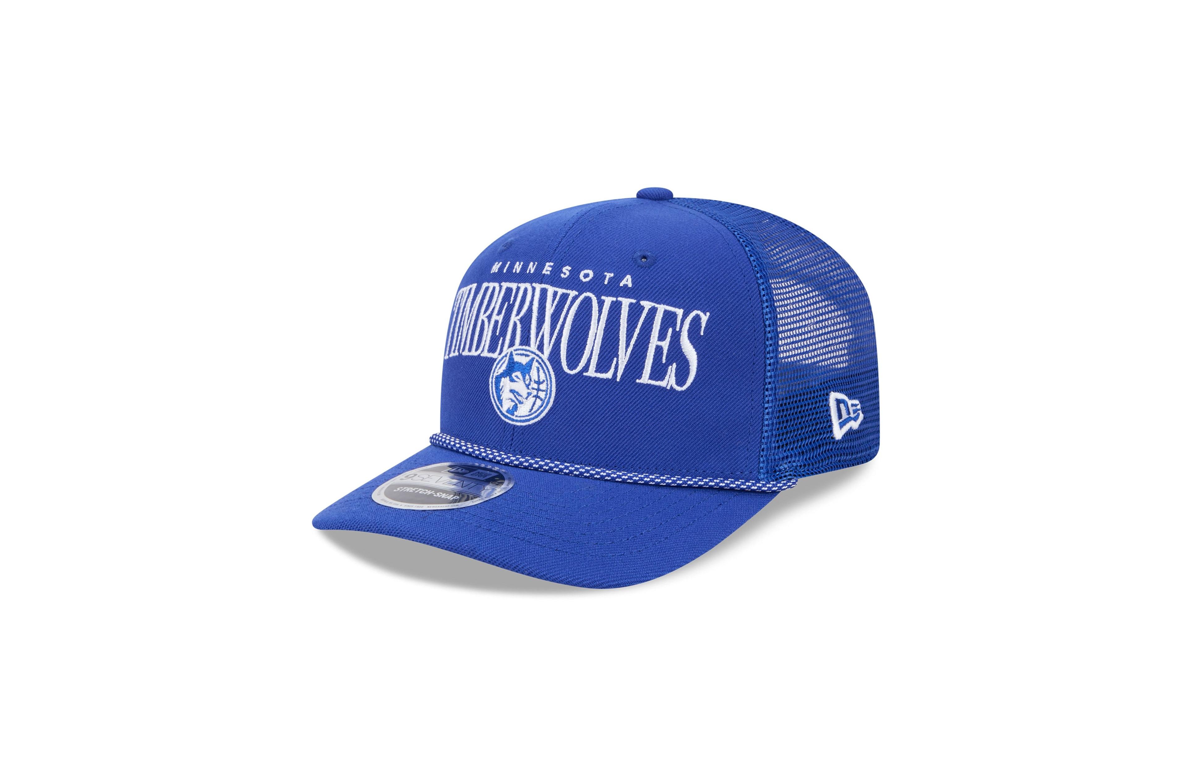 New Era Men's Blue Minnesota Timberwolves Tonal 9SEVENTY Adjustable Trucker Hat