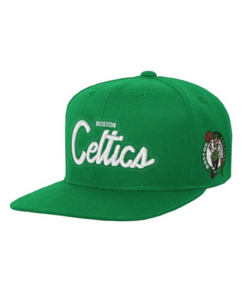 Детская кепка Mitchell & Ness Kelly Green Boston Celtics Head Coach Flat Brim Snapback Hat