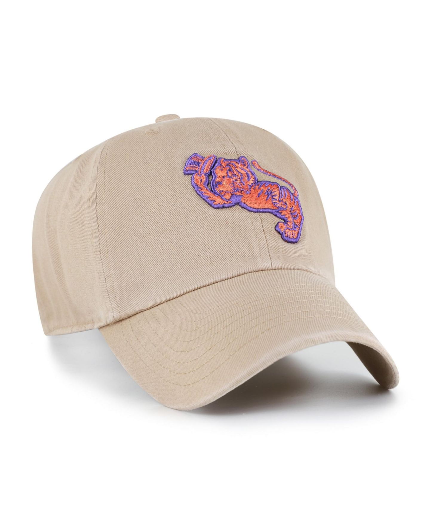 Мужская кепка '47 Brand Khaki Clemson Tigers Vault Clean Up Adjustable Hat — фото 2