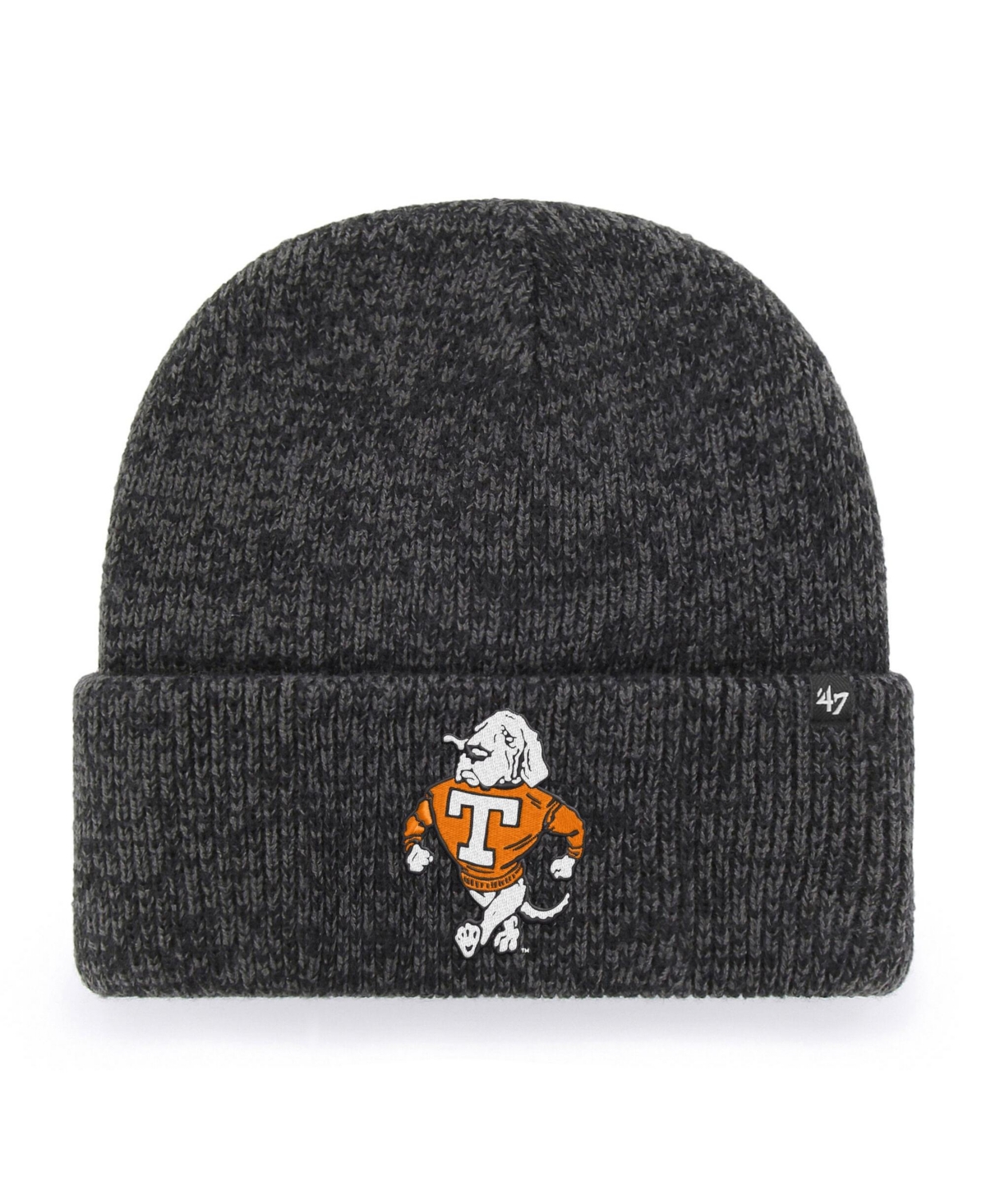 '47 Brand Men's and Women's Black Tennessee Volunteers Brain Freeze Cuff Knit Hat