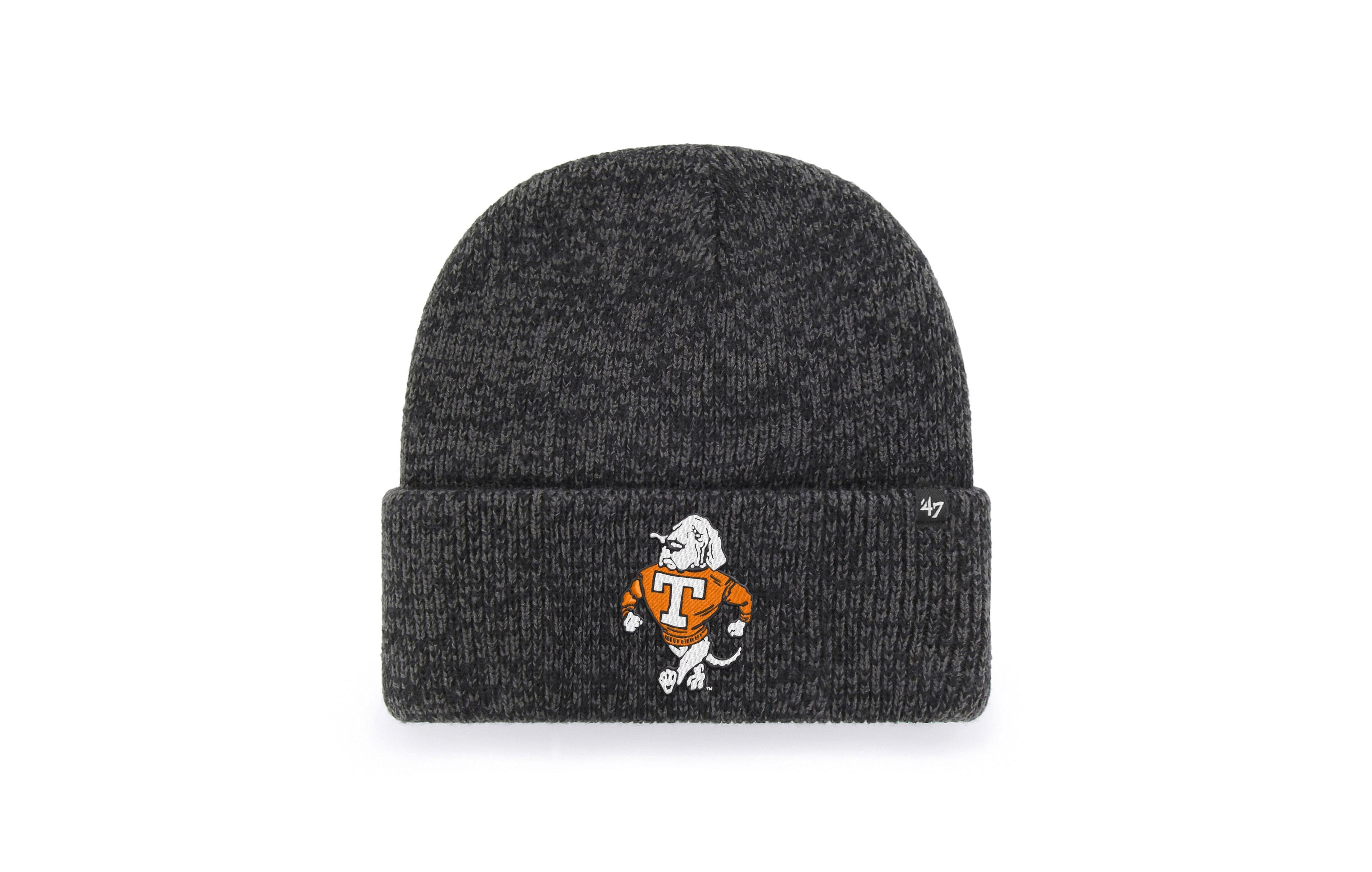 '47 Brand Men's and Women's Black Tennessee Volunteers Brain Freeze Cuff Knit Hat