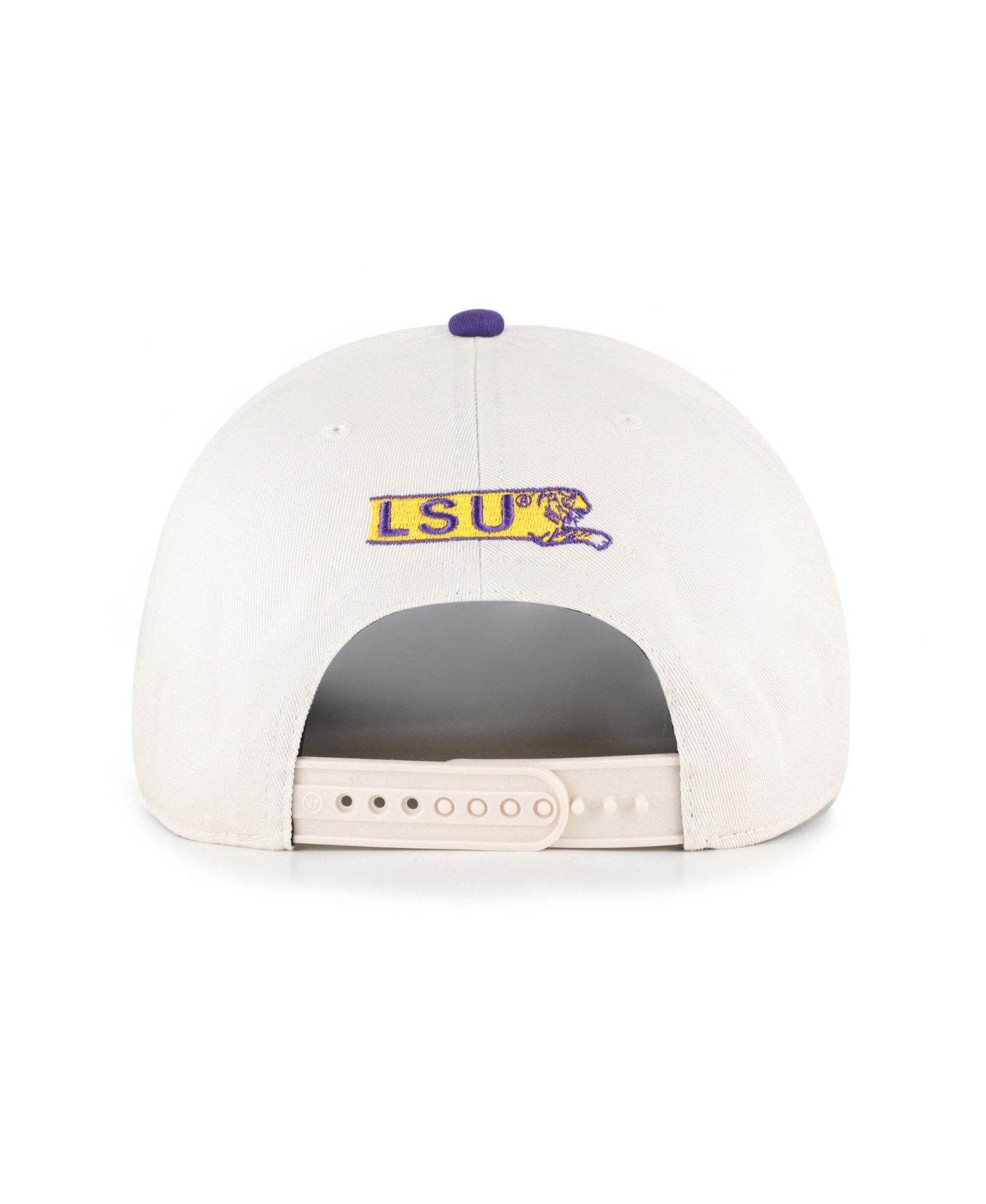 Женская кепка '47 Brand Cream/Purple LSU Tigers Rope Script Hitch Adjustable Hat — фото 3