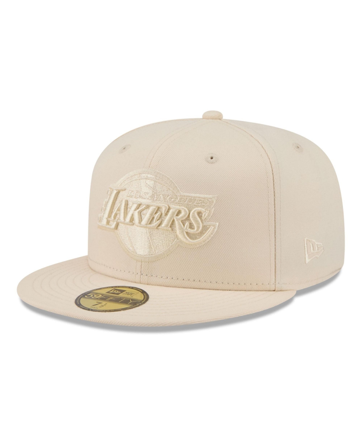 New Era Men's Cream Los Angeles Lakers Color Pack 59FIFTY Fitted Hat - Cream