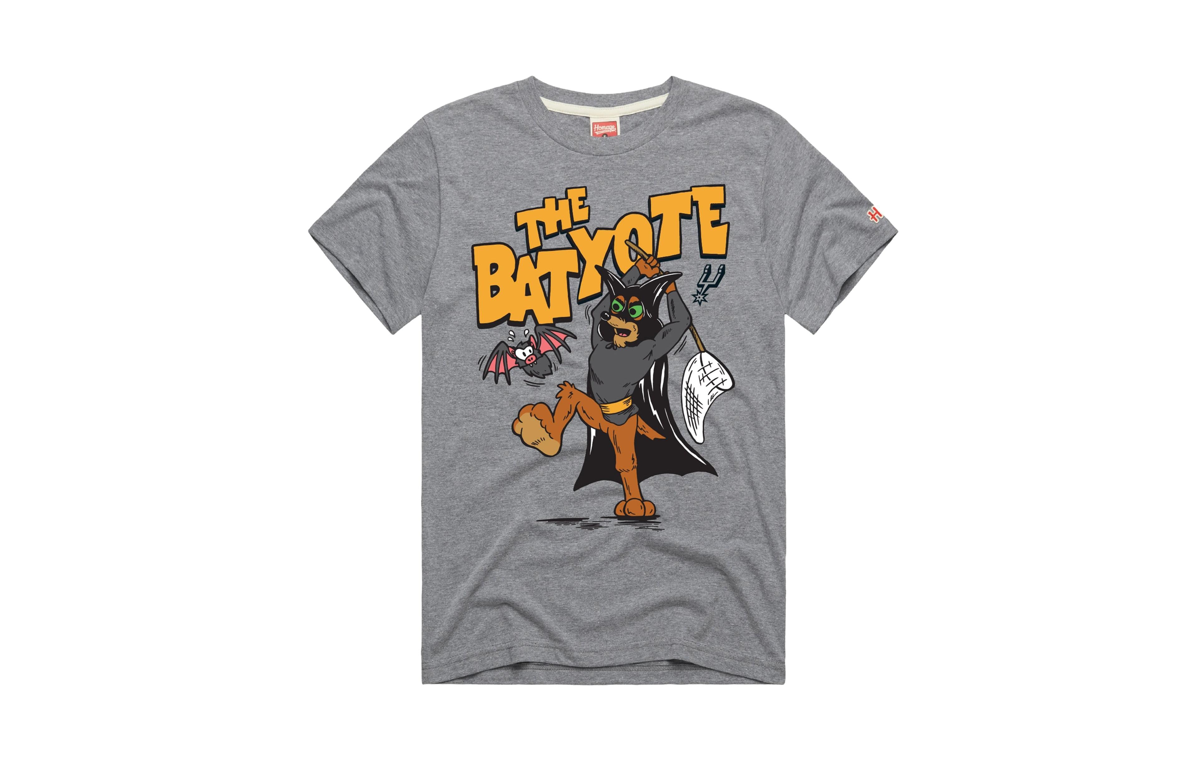 Homage Men's and Women's Gray San Antonio Spurs The Batyote Tri-Blend T-Shirt