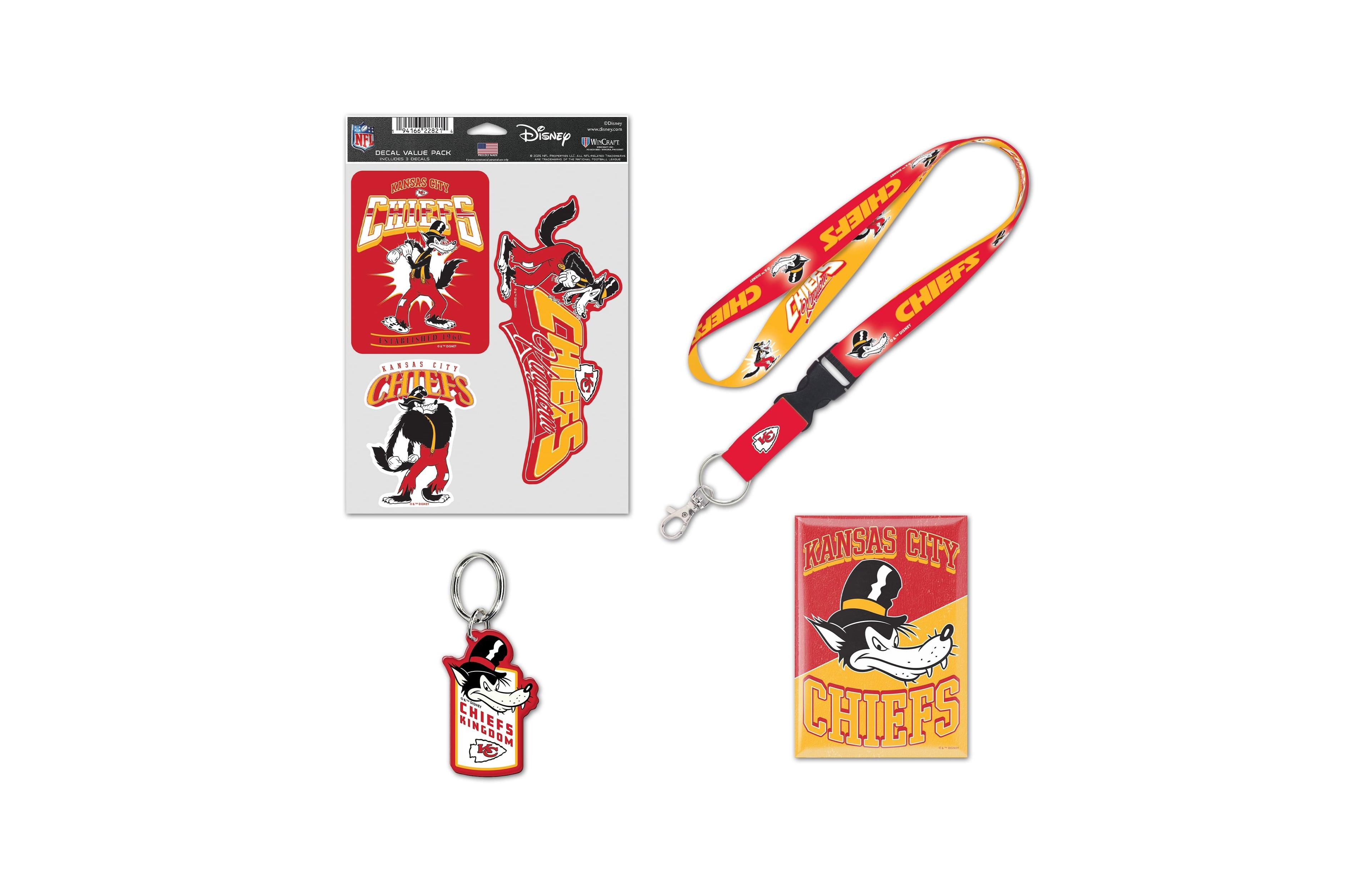 Wincraft Kansas City Chiefs Disney x Nfl Big Bad Wolf Fan Pack