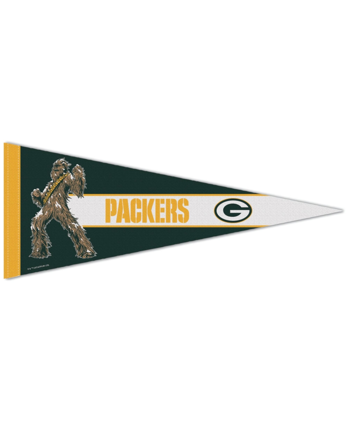 Wincraft Green Bay Packers Disney x Nfl Chewbacca 12" x 30" Premium Pennant