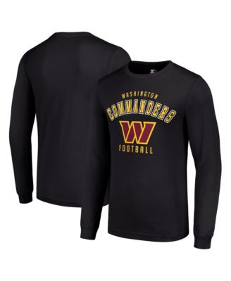 Men's Black Washington Commanders Long-Sleeves T-Shirt