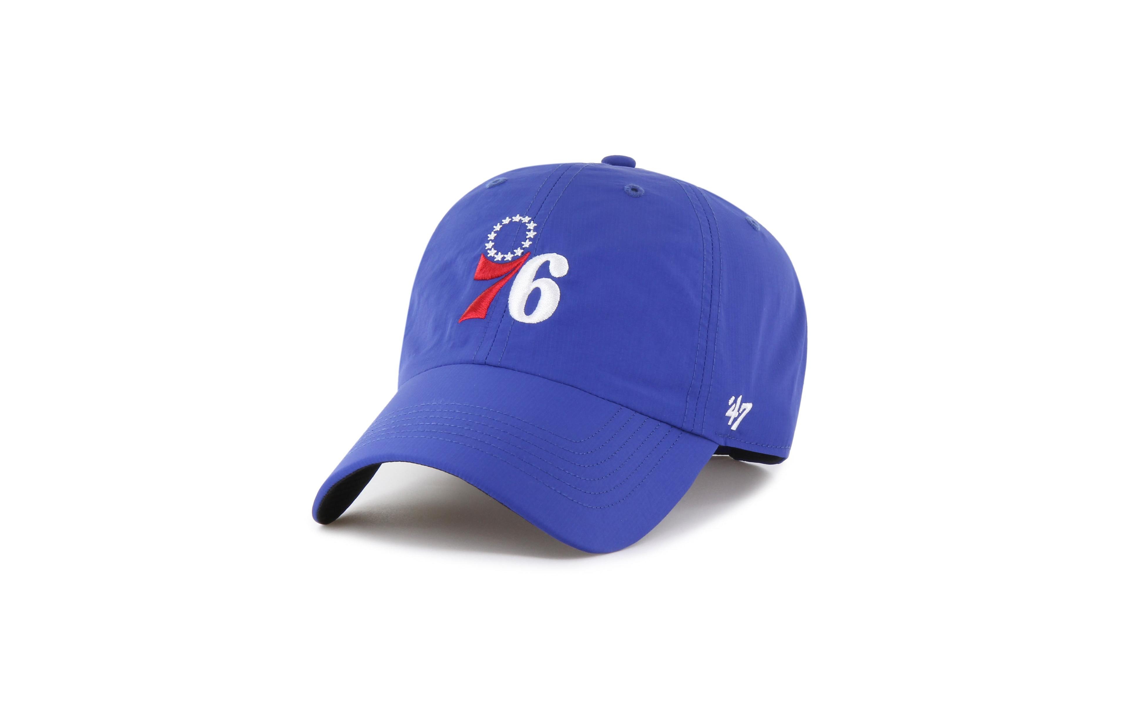 '47 Brand Men's Blue Philadelphia 76ers Brrr Clean Up Adjustable Hat