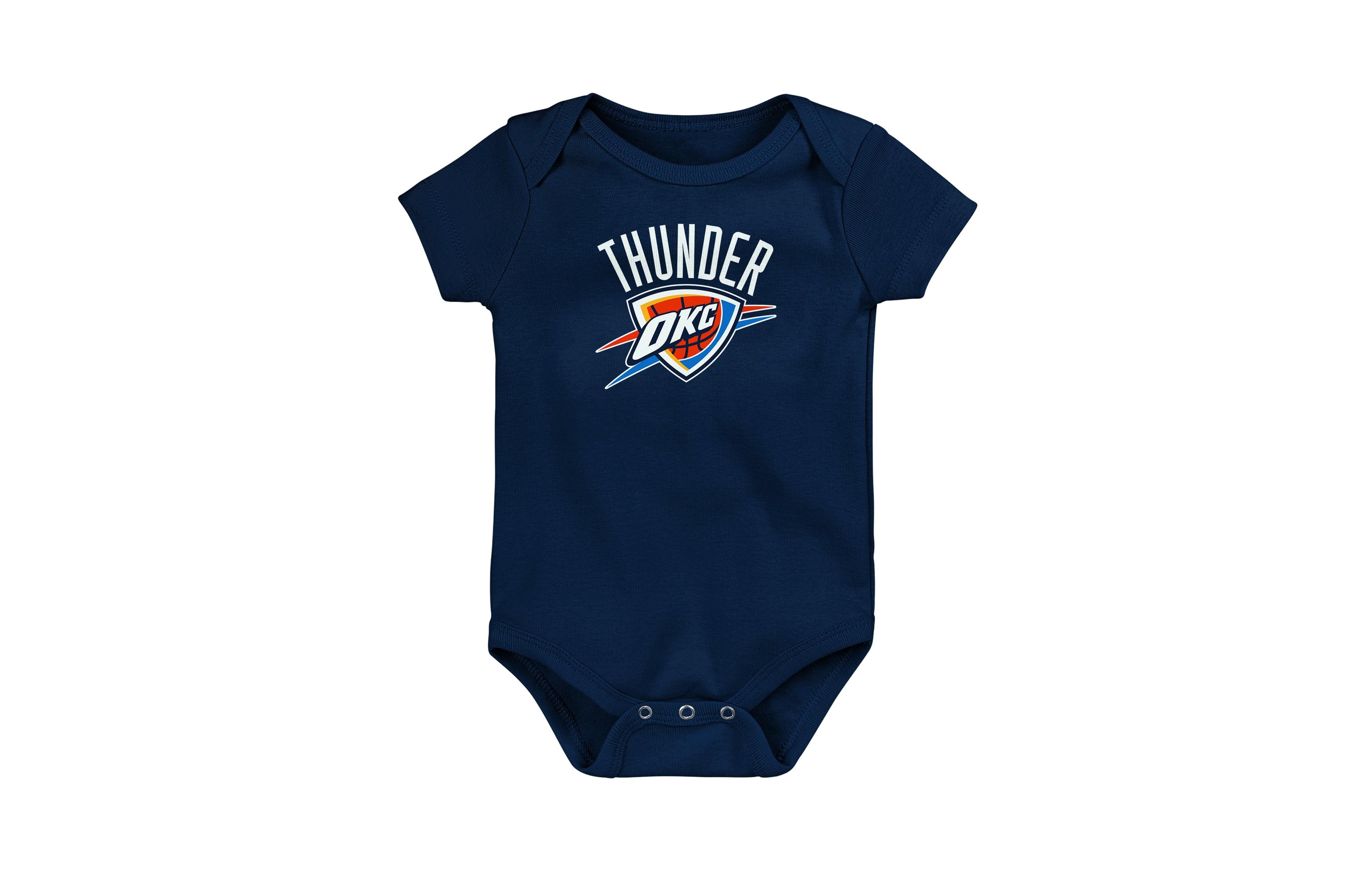 Outerstuff Baby Boys' and Girls' Navy Oklahoma City Thunder Primary Logo Bodysuit