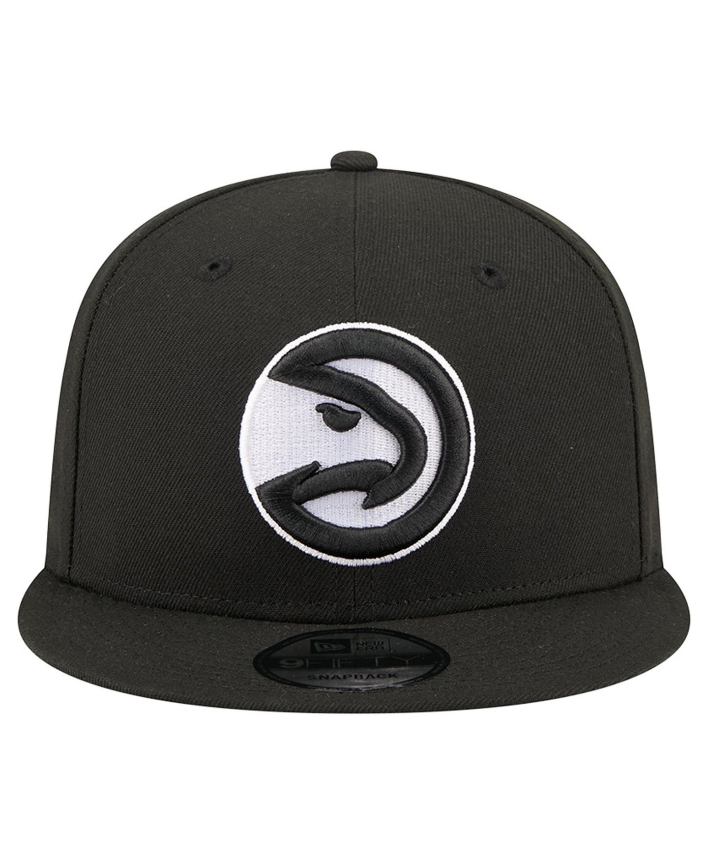 Мужская кепка New Era Black Atlanta Hawks Team 9FIFTY Snapback Hat — фото 5