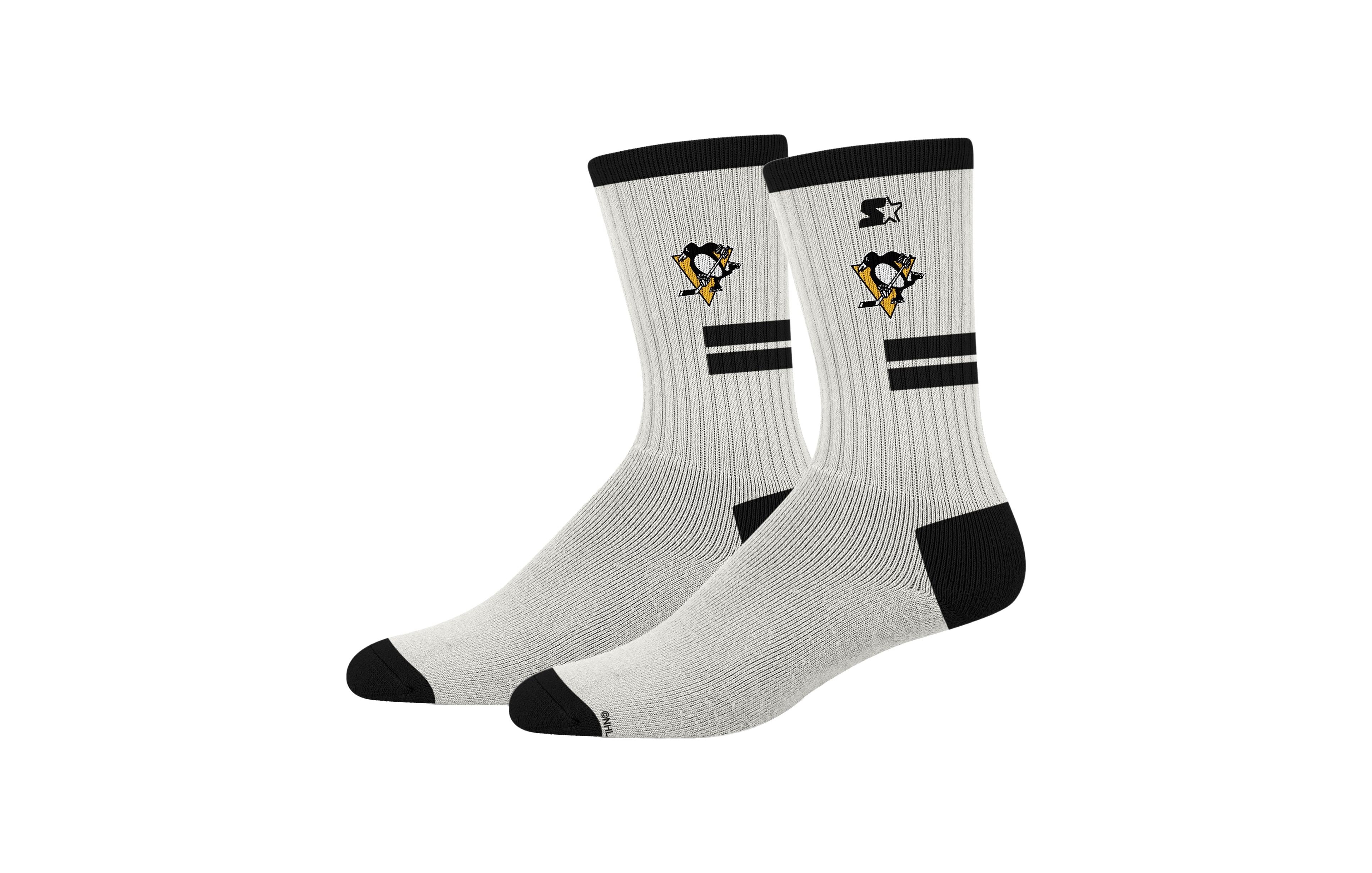 Starter Men's and Women's Cream Pittsburgh Penguins Premiere Cushioned Crew Socks