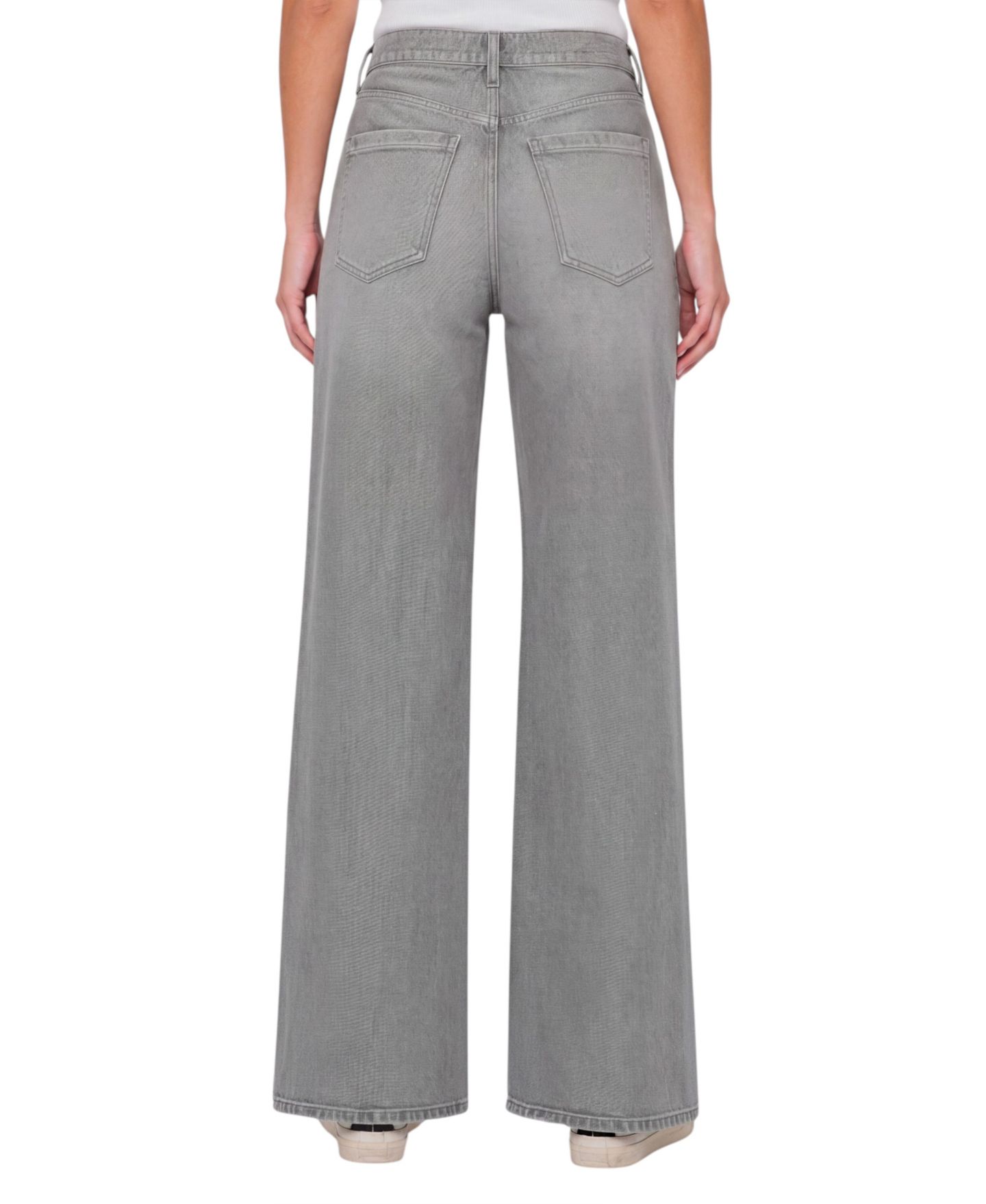 Женские джинсы Liverpool Los Angeles Stride High-Rise Wide-Leg Denim, цвет: Пыльный серый — фото 3