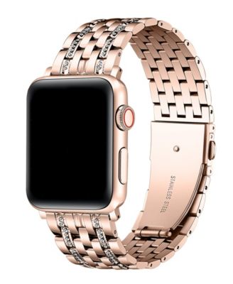 Remy Rhinestone and Stainless Steel Band for Apple Watch