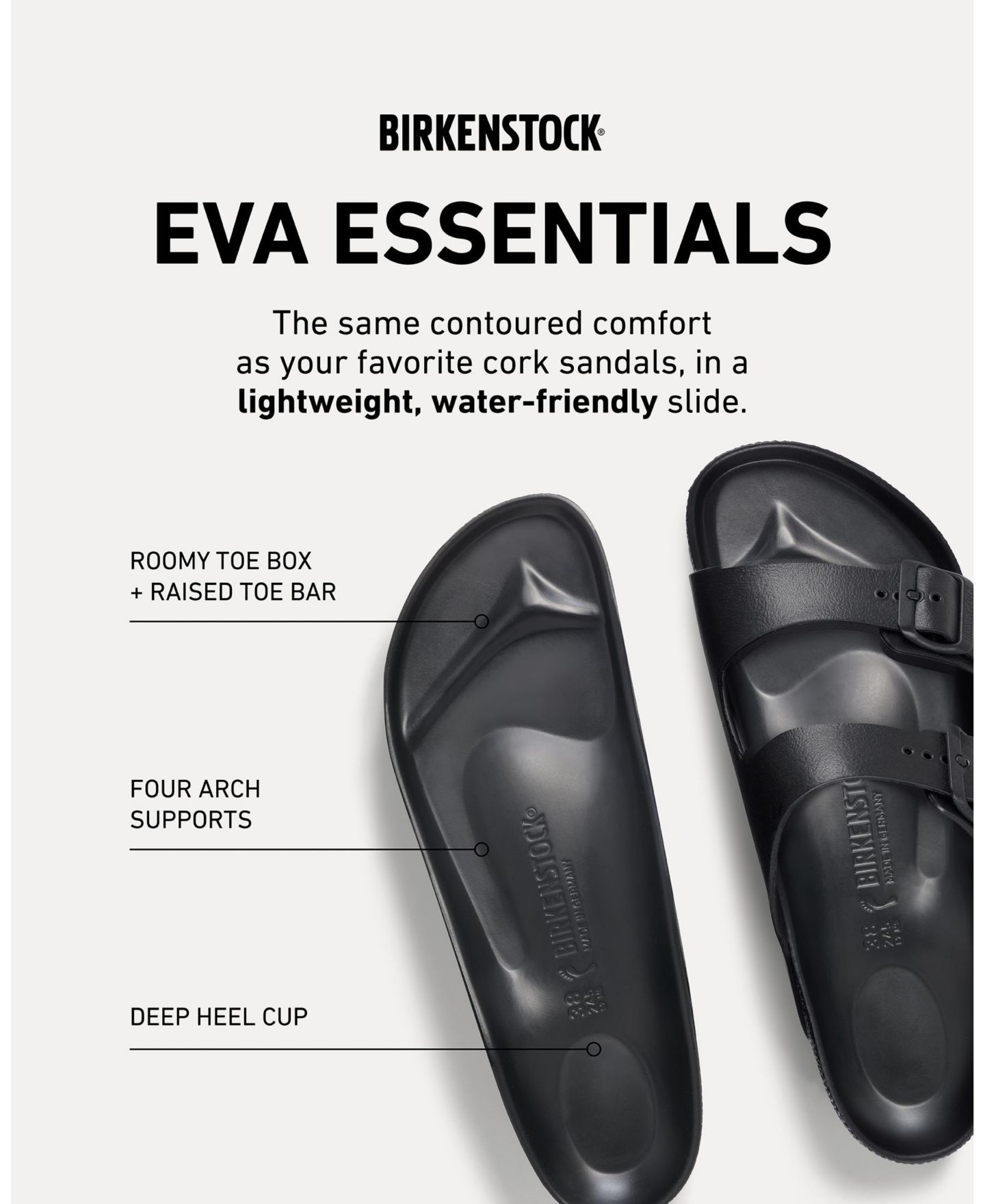Сандалии Birkenstock Arizona EVA Flower Sandals from Finish Line для девочек, цвет: Яичная скорлупа — фото 7