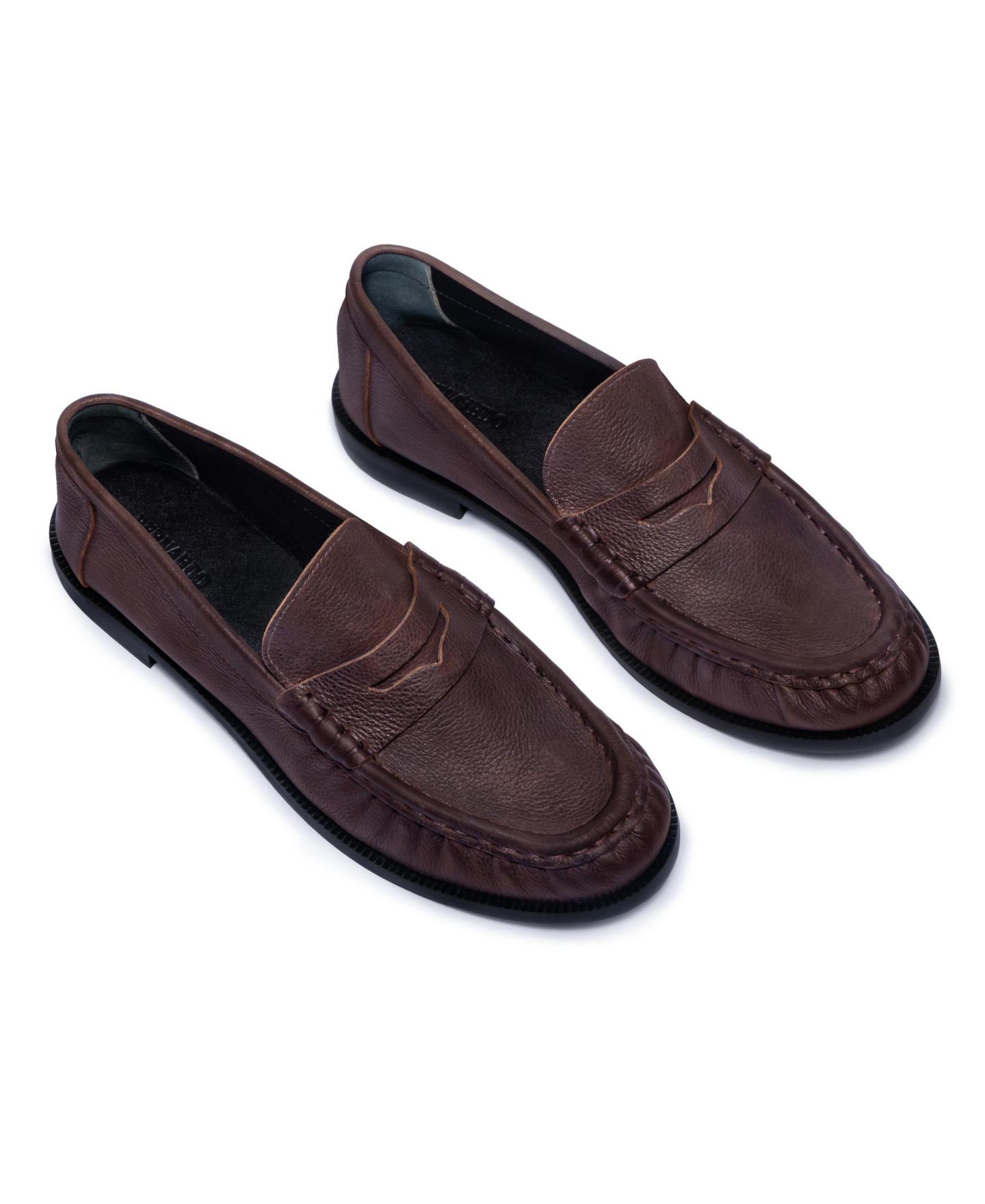 Женские лоферы-пенни Bernardo Footwear Tilda с круглым носом, цвет: Шоколадный — фото 5