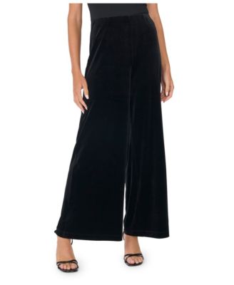 Women's Velvet Wide Leg Pull-On Pants