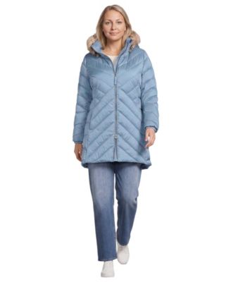 Plus Size FeatherFree Cozy Fleece Lined Winter Coat