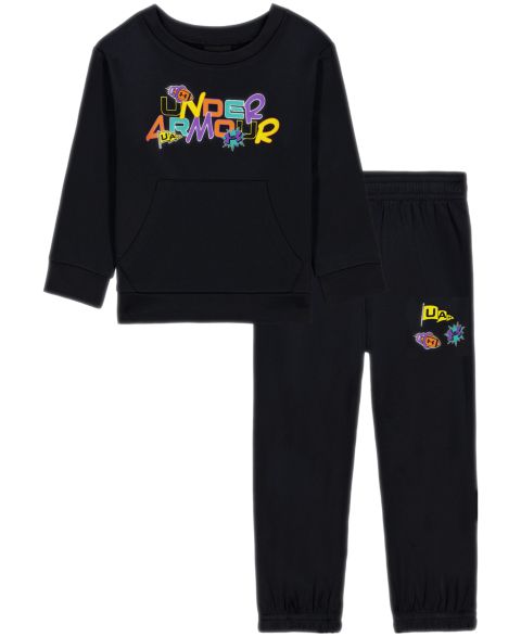 Under Armour Toddler Boys' 2T-5T UA Retro Hooded Hoodie and Joggers, 2-Piece Set, цвет: Чёрный