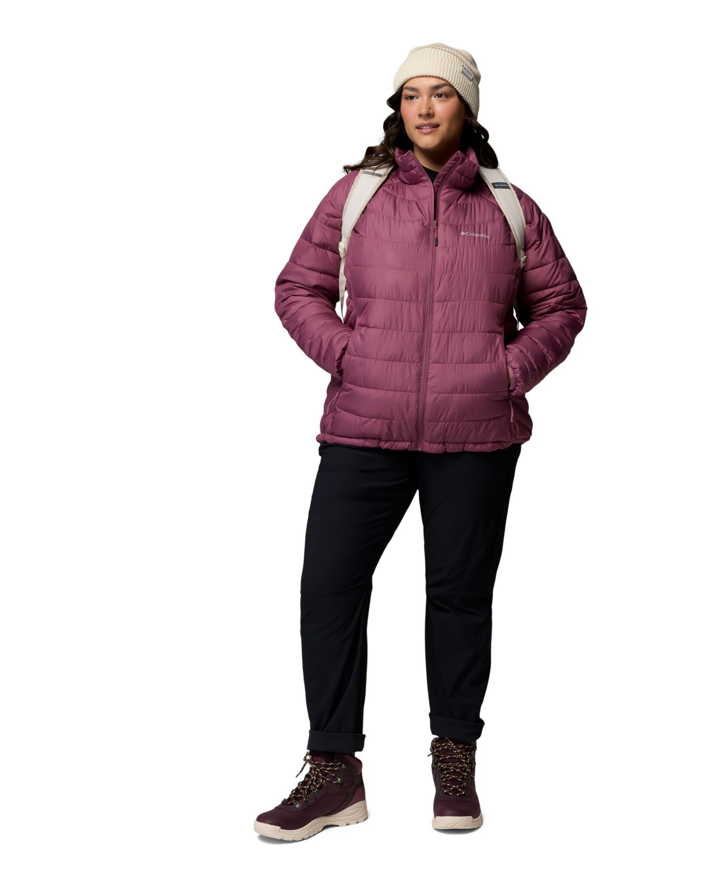 Женская куртка Columbia Plus Powder Lite II Insulated, цвет: Состаренный розовато-лиловый — фото 2