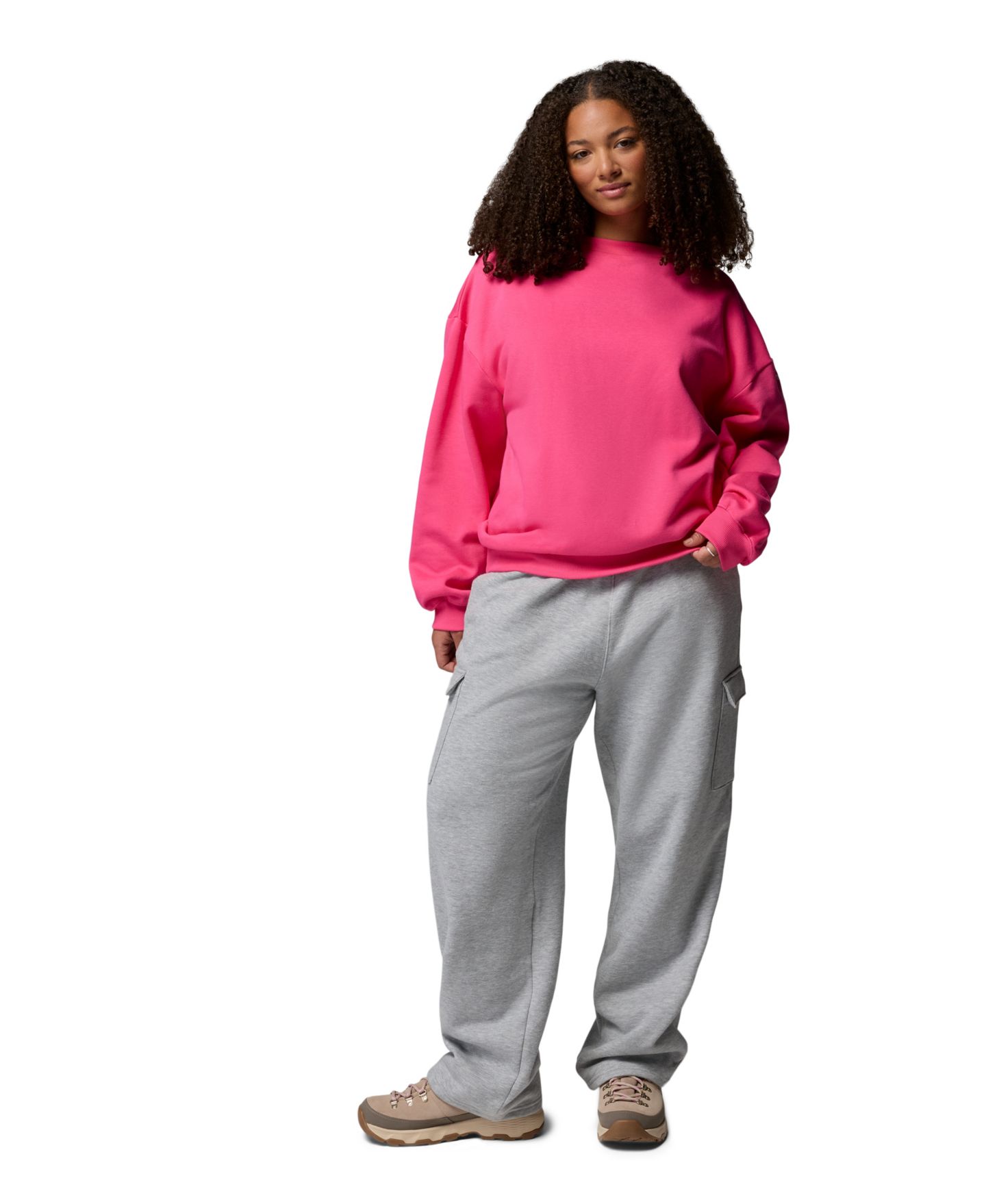 Женский свитшот Columbia Plus Size Aldermore Crewneck, цвет: Чёрный — фото 8