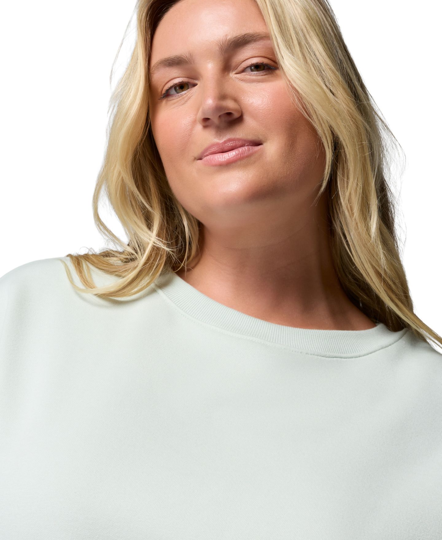 Женский свитшот Columbia Plus Size Aldermore Crewneck, цвет: Чёрный — фото 17