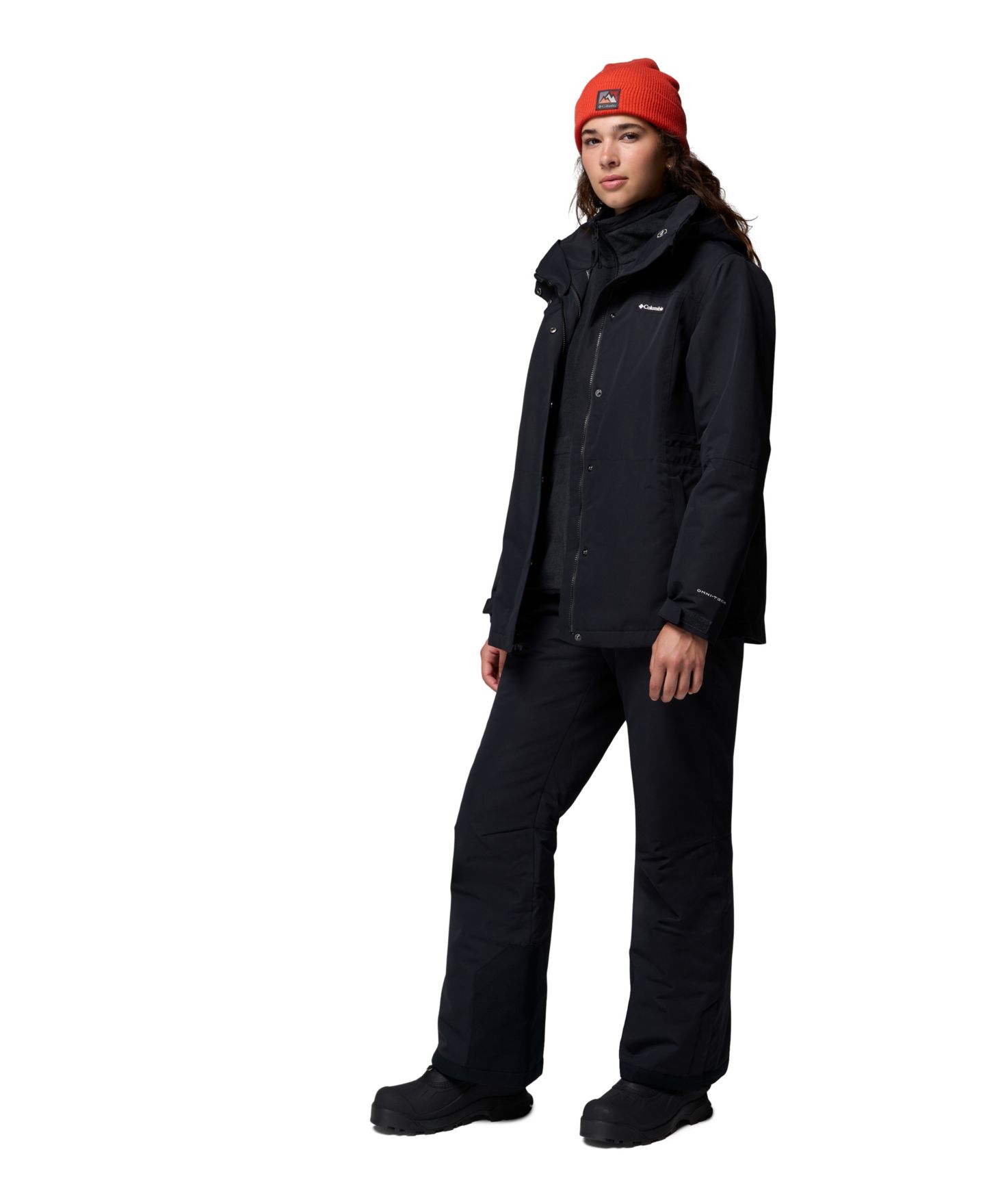 Женская куртка Columbia Bugaboo IV 3-in-1 Hooded Short, цвет: Чёрный — фото 2