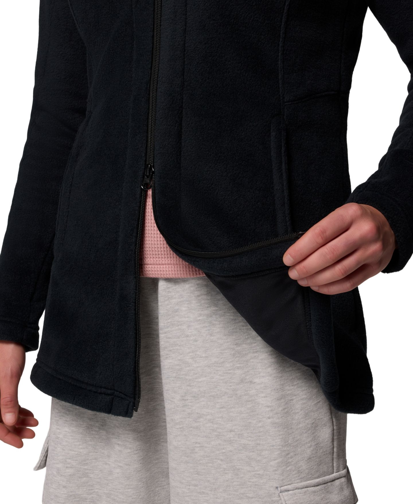 Женское худи Columbia Benton Springs™ II Full Zip Fleece, цвет: Чёрный — фото 7