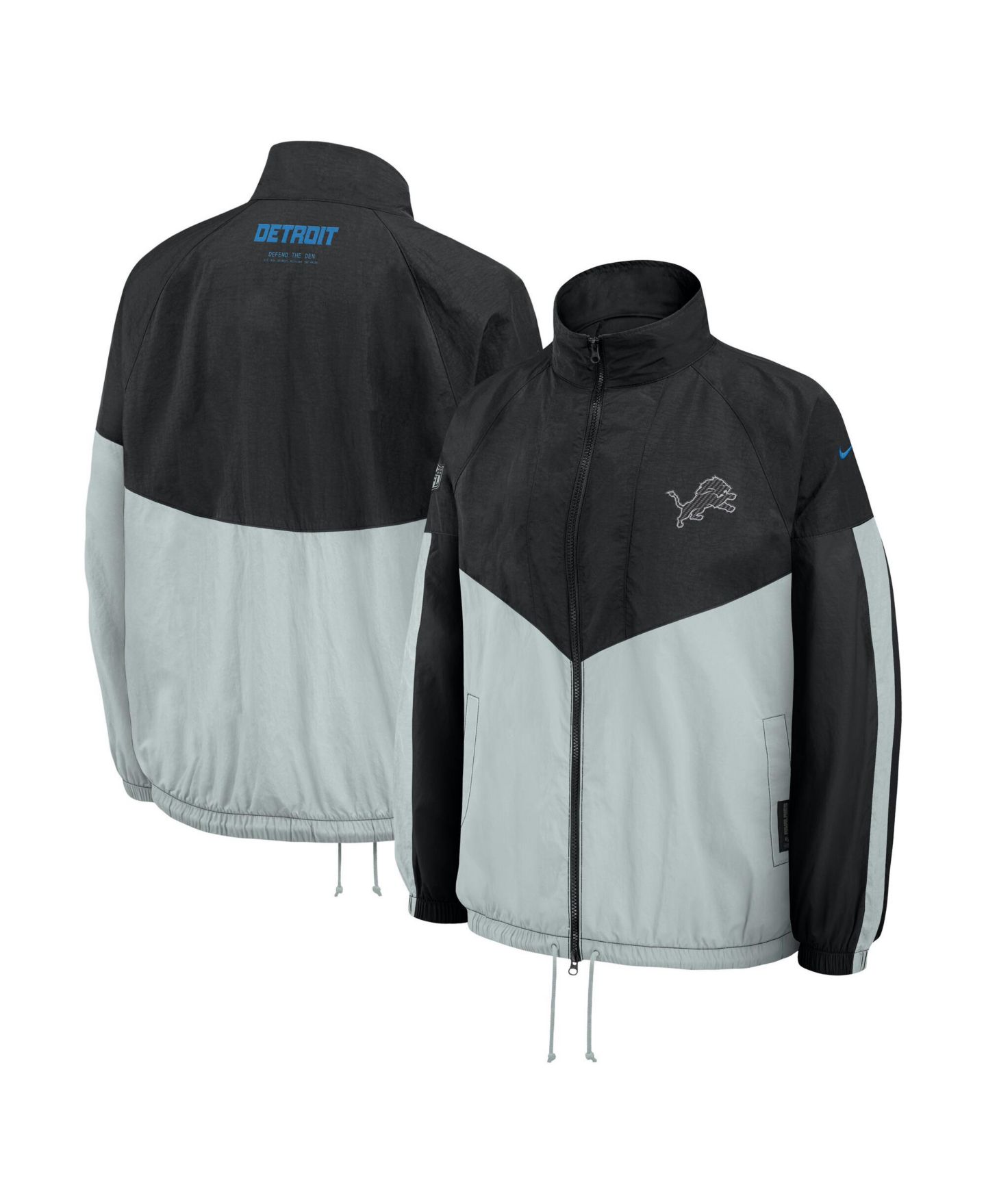 Мужская куртка Nike Black Detroit Lions 2026 Rivalries Collection Oversized — фото 1