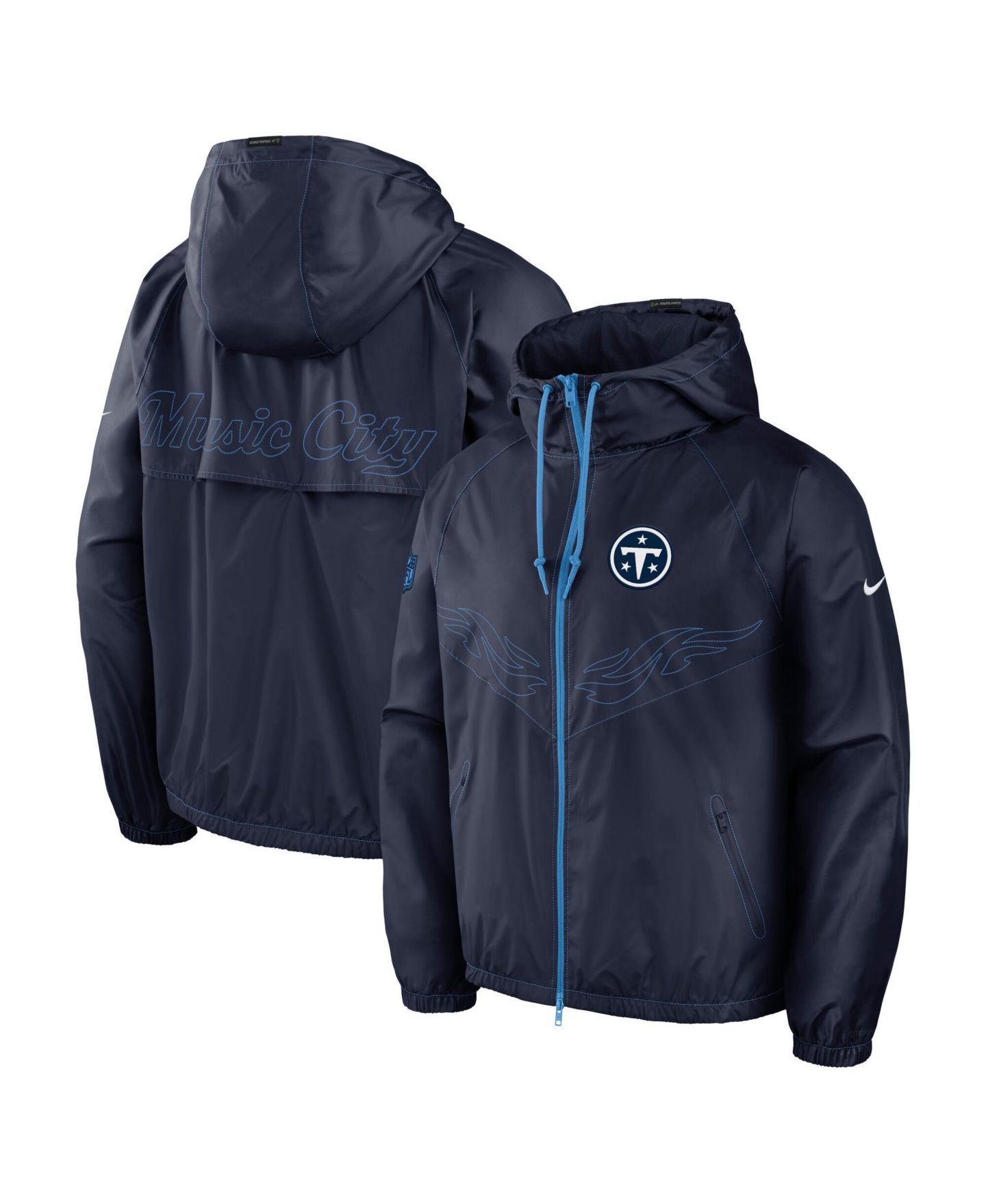 Мужская куртка Nike Navy/Blue Tennessee Titans 2026 Rivalries Collection Windrunner Full-Zip — фото 1